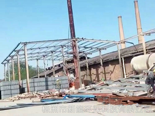 鋼構廠房拆除、回收 (1)